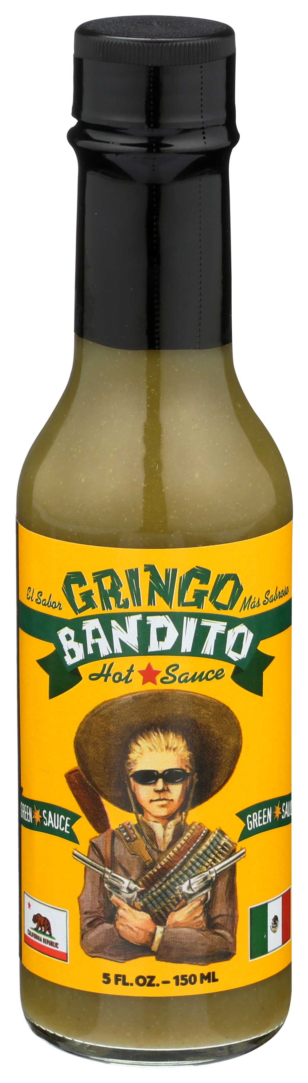 Gringo Bandito Green Hot Sauce, 5 Fluid Ounce -- 12 per case