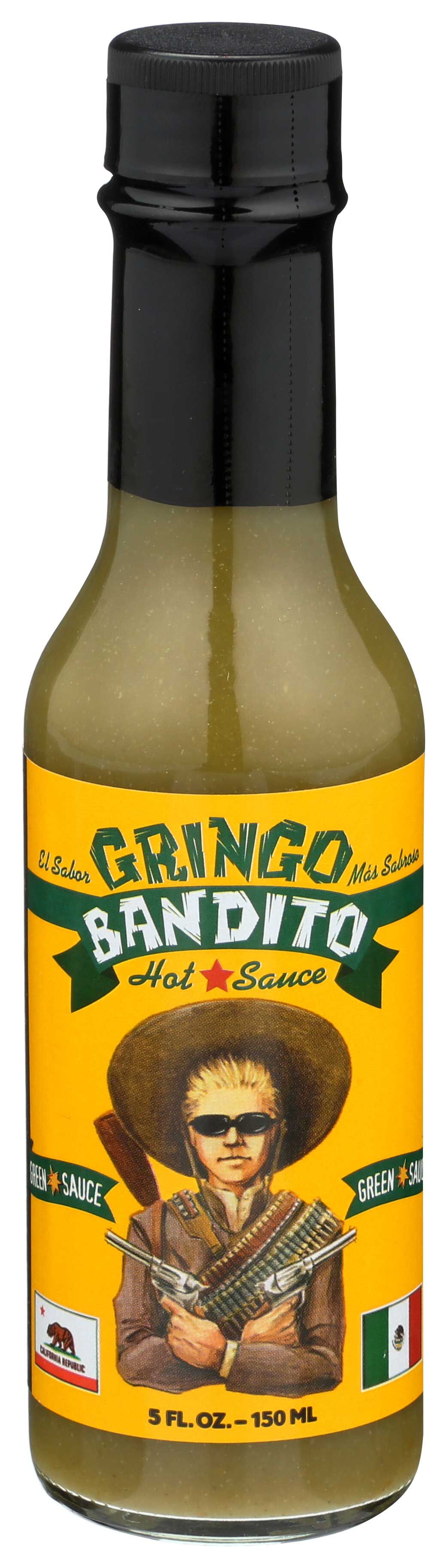 Gringo Bandito Green Hot Sauce, 5 Fluid Ounce -- 12 Per Case