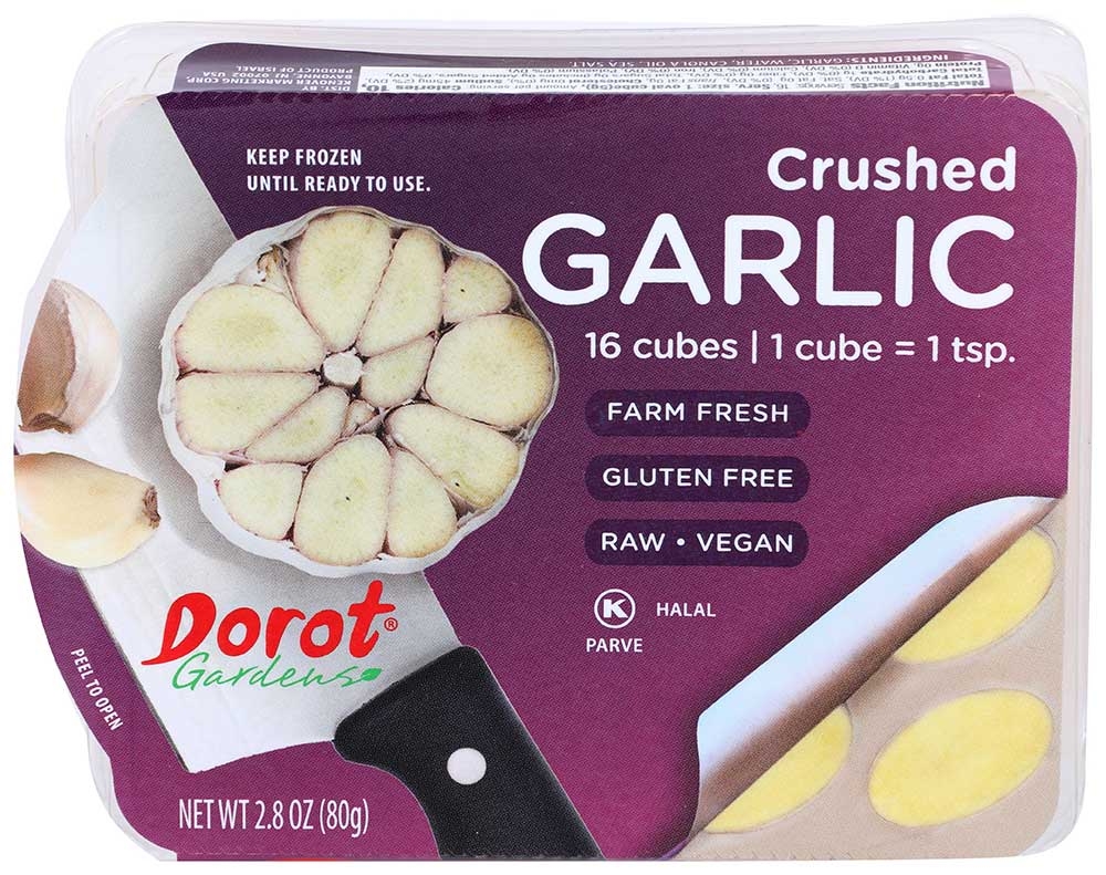 Dorot Crushed Garlic, 2.8 Ounce Tray -- 16 per case.