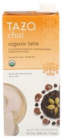 Tazo Latte Concentrate Organic Chai Tea, 32 Ounce -- 6 per case.