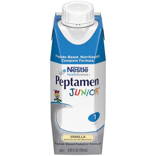 Peptamen Junior Vanilla Complete Peptide Based Nutrition Drink, 250 Ml -- 24 Per Case
