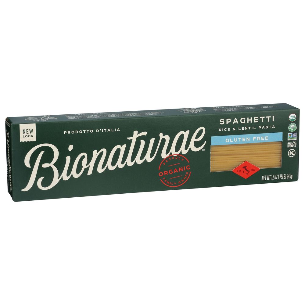Bionaturae Organic Gluten Free Spaghetti Rice and Lentil Pasta, 12 Ounce -- 12 per case