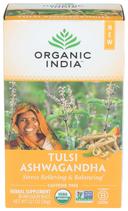 Organic India Tulsi Infusion Ashwagandha Tea, 18 tea bags per pack -- 6 per case