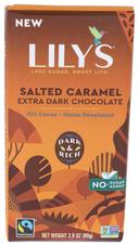Lilys Sweets 70 Percent Salted Caramel Dark Chocolate Bar, 2.8 Ounce -- 12 per case