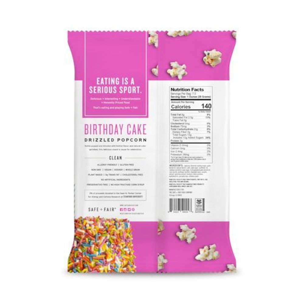 Safe + Fair Drizzled Popcorn - Display Shipper, 12 count