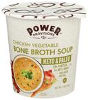 Power Provisions Chicken Vegetable Bone Broth Soup, 1.2 Ounce Cup -- 6 per case