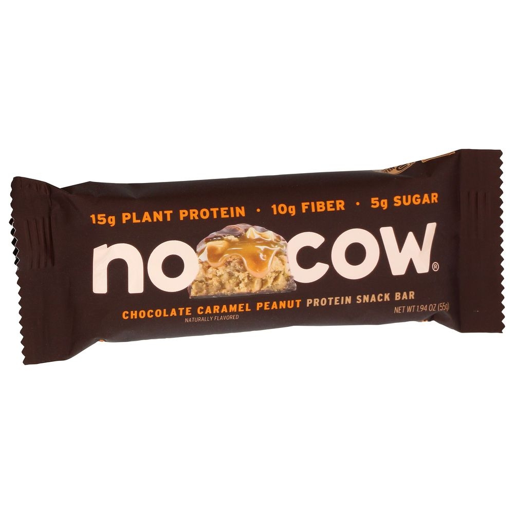 No Cow Chocolate Caramel Peanut Protein Snack Bar, 1.94 Ounce -- 12 per case