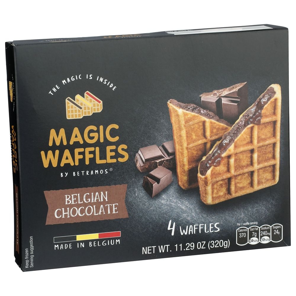 Magic Waffles Belgian Chocolate Filled Waffles, 11.29 Ounce -- 10 per case