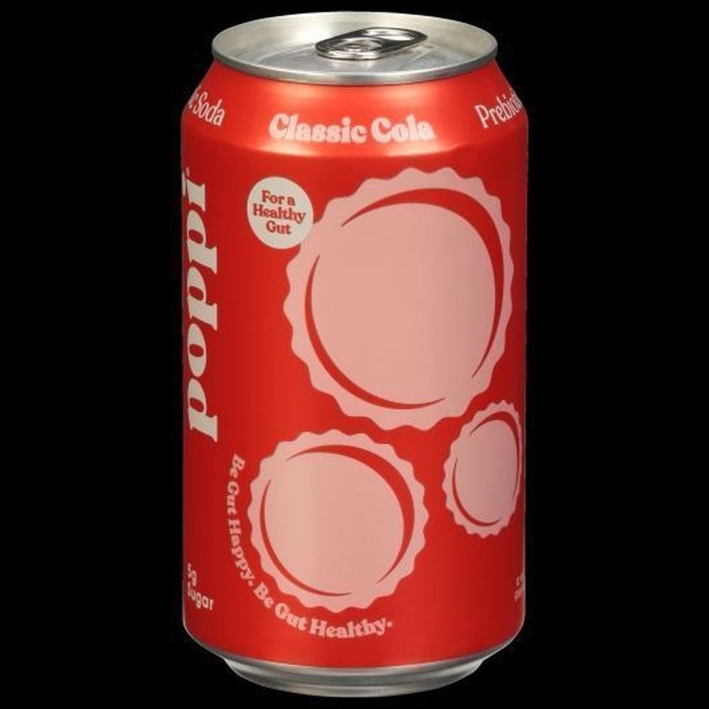 Poppi Classic Cola Prebiotic Soda, 12 Fluid Ounce -- 12 per case
