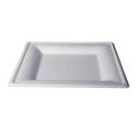 Kitch 24/7 White Square Molded Fiber Plate, 10 inch -- 250 per case