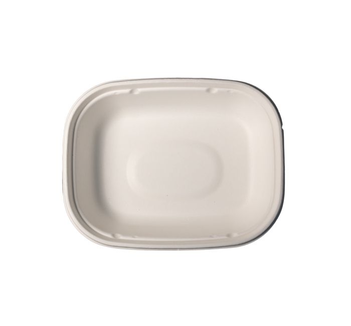 Kitch 24/7 White Rectangle Molded Fiber Bowl, 32 Ounce -- 200 Per Case