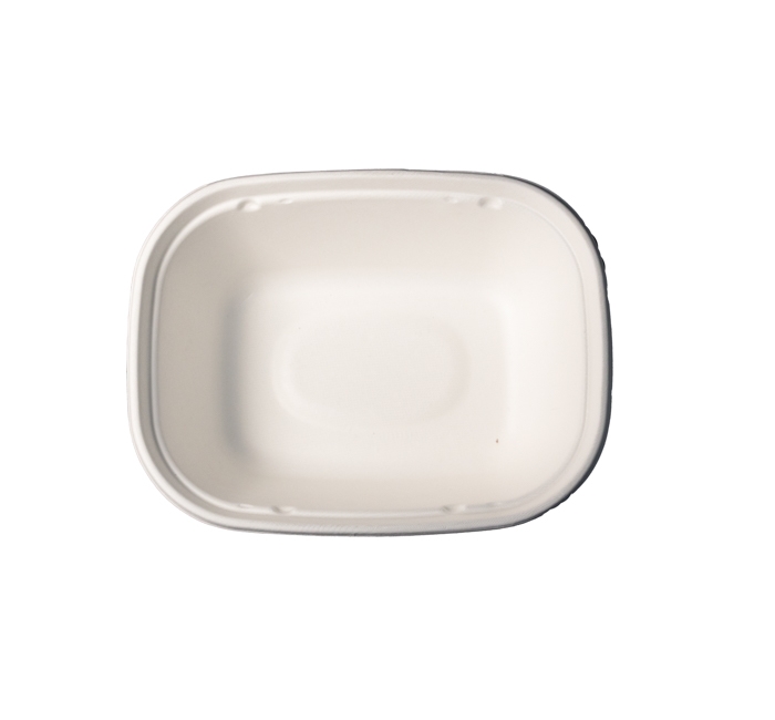 Kitch 24/7 White Rectangle Molded Fiber Bowl, 48 Ounce -- 200 per case