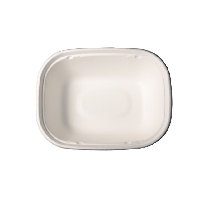 Kitch 24/7 White Rectangle Molded Fiber Bowl, 48 Ounce -- 200 Per Case