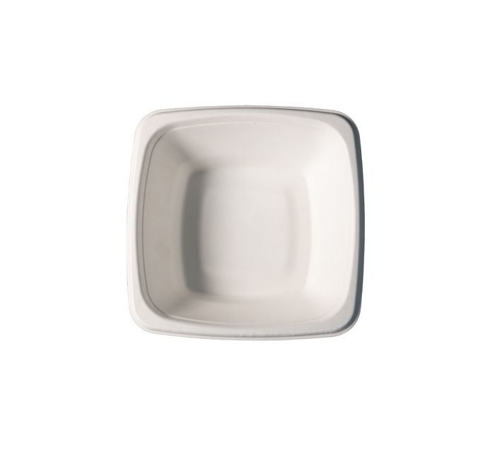 Kitch 24/7 White Square Molded Fiber Bowl, 24 Ounce -- 400 Per Case