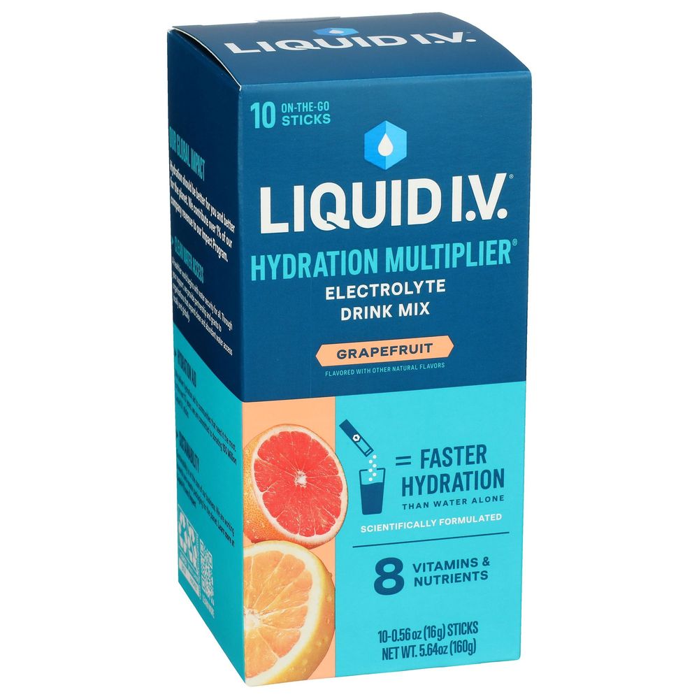 Liquid I.V. Hydration Multiplier Grapefruit Electrolyte Drink Mix, 5.64 Ounce
