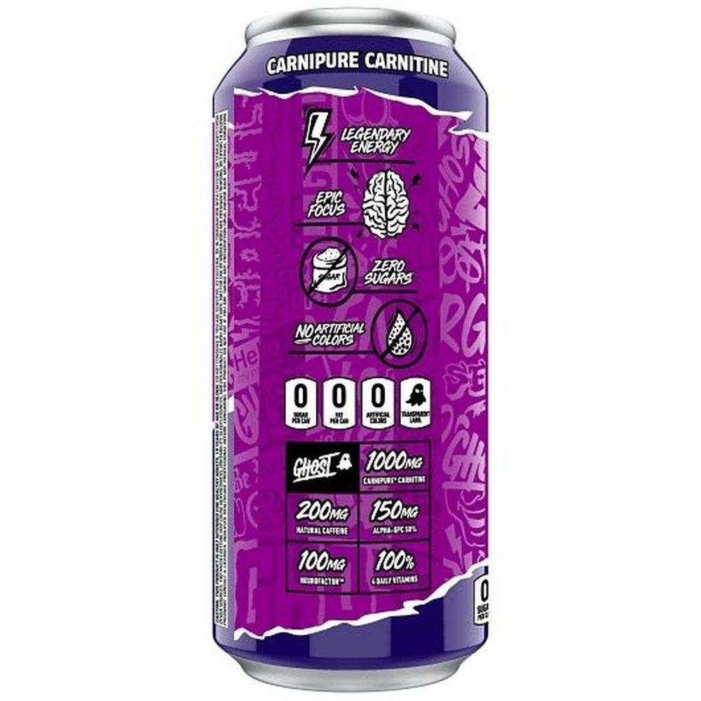 Ghost Welchs Grape Energy Drink, 16 Fluid Ounce - 12 per case