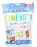 Yummy Earth Organic Gummy Bears Snacks, 0.7 Ounce - 10 per pack -- 12 packs per case.