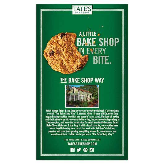 Tate's Bake Shop Oatmeal Raisin Cookie, 7 Ounce -- 12 Per Case