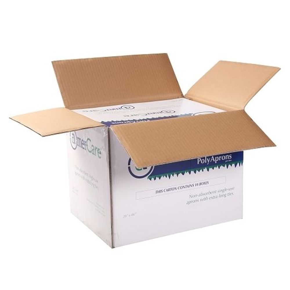 Amercareroyal 28 X 46 Inch Heavy Weight White Polyethylene Aprons, 500 Count