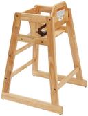Winco Assembled Natural Wooden High Chair -- 2 per case