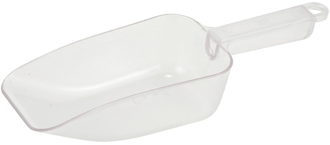 Winco Polycarbonate Clear Scoop, 10 Ounce -- 24 Per Case