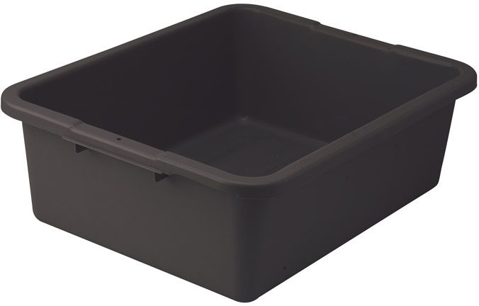 Winco Black Heavy Duty Dish Box, 21 X 17 X 7 Inch