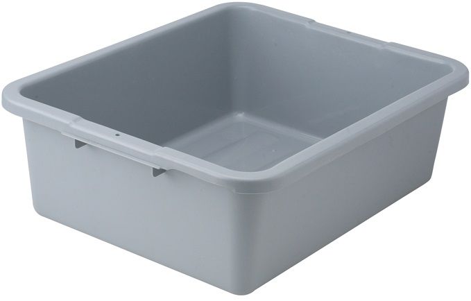 Winco Gray Heavy Duty Dish Box, 21 X 17 X 7 Inch -- 8 Per Case