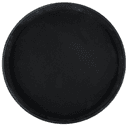 Winco Non Slip Black Round Deluxe Fiberglass Tray, 16 inch