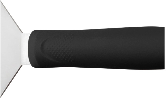 Winco Offset Hamburger Turner with Polypropylene Black Handle, 5 1/8 x 2 7/8 inch Blade