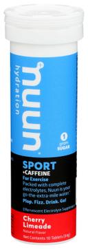 Nuun Cherry Limeade Energy Electrolyte Plus Caffeine Drink Tablet, 10 count per pack -- 8 per case.