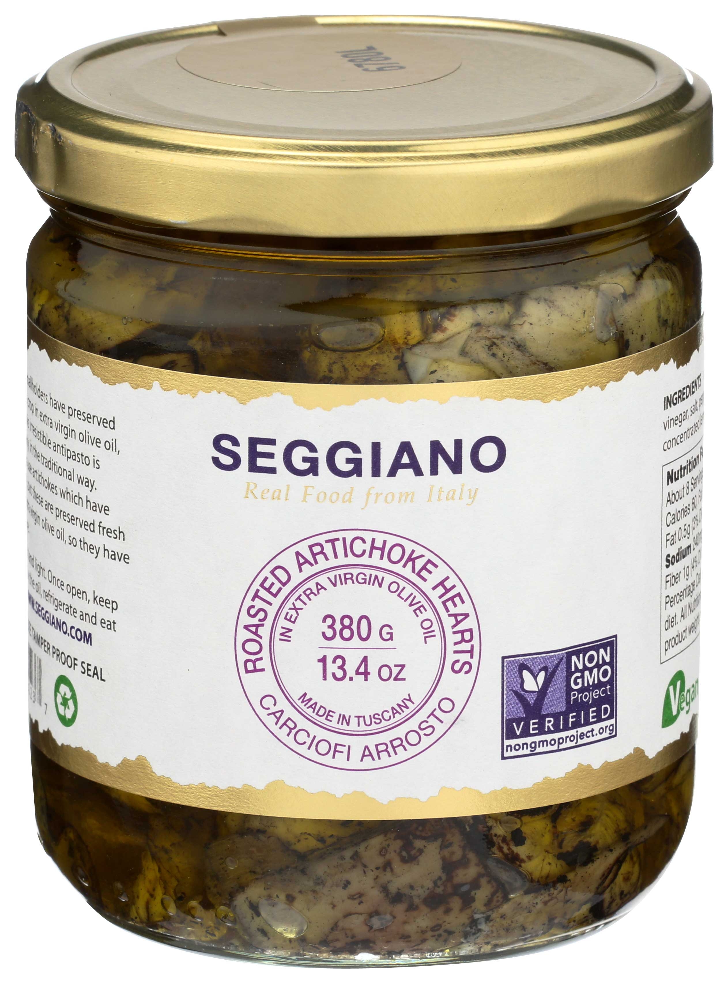 Seggiano Roasted Artichoke Hearts, 13.4 Ounce -- 6 per case