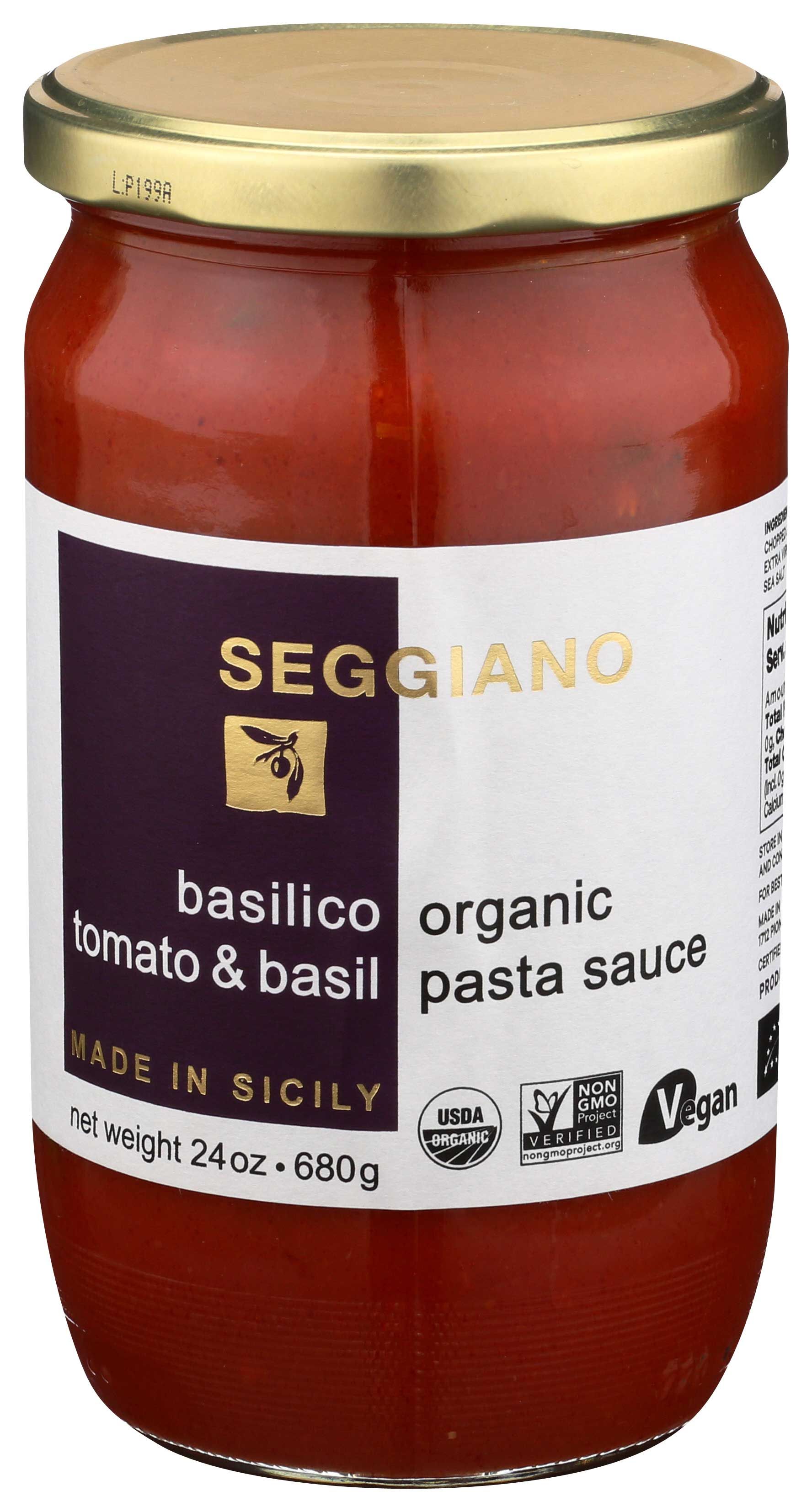 Seggiano Organic Tomato Basil Pasta Sauce, 24 Ounce -- 6 Per Case