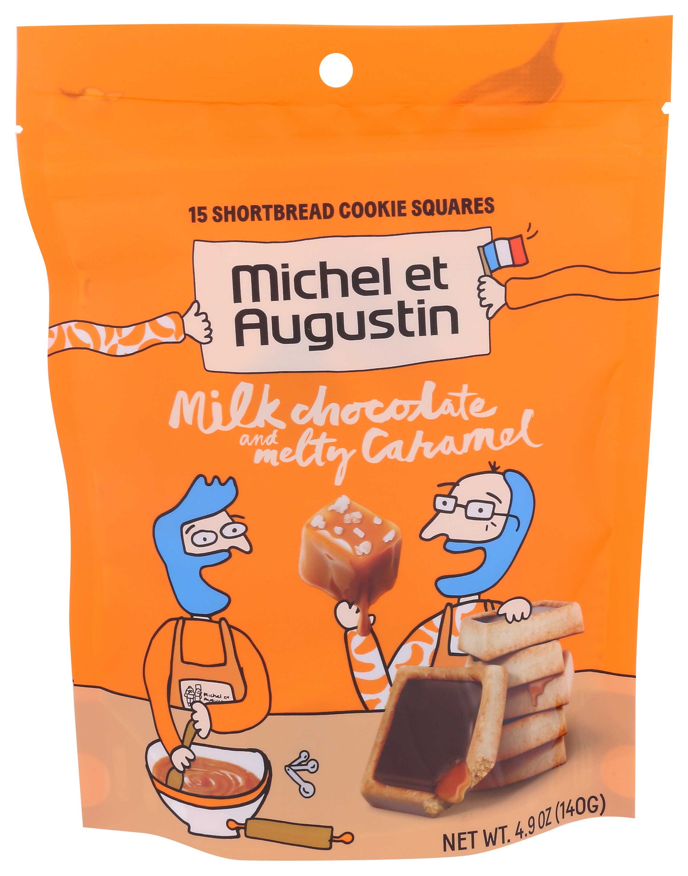 Michel Et Augustin Milk Chocolate Melty Caramel Shortbread Cookie, 4.9 Ounce -- 6 Per Case