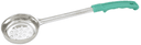 Winco One Piece Stainless Steel Perforated Green Handle Portion Controller, 4 Ounce -- 12 per case