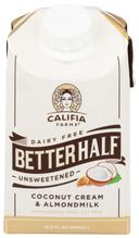 Califia Farms Better Half Unsweetened Coconut Cream and Almond Milk, 16.9 Ounce -- 6 per case