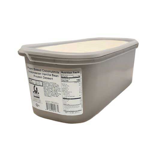 GS Gelato Plant Based Coconutmilk Indonesian Vanilla Bean Dessert, 5 Liter