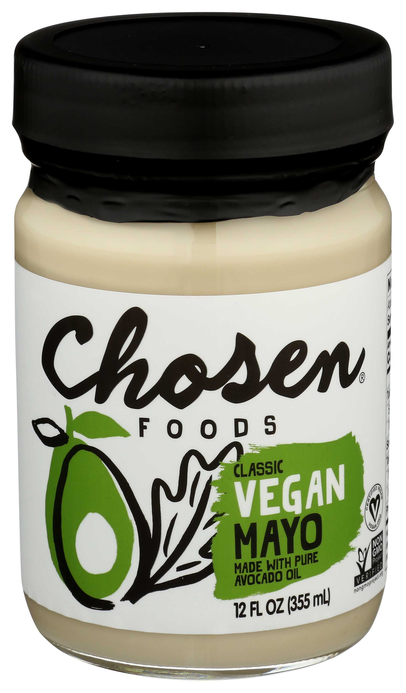Chosen Foods Avocado Oil Vegan Mayo, 12 Ounce -- 6 Per Case