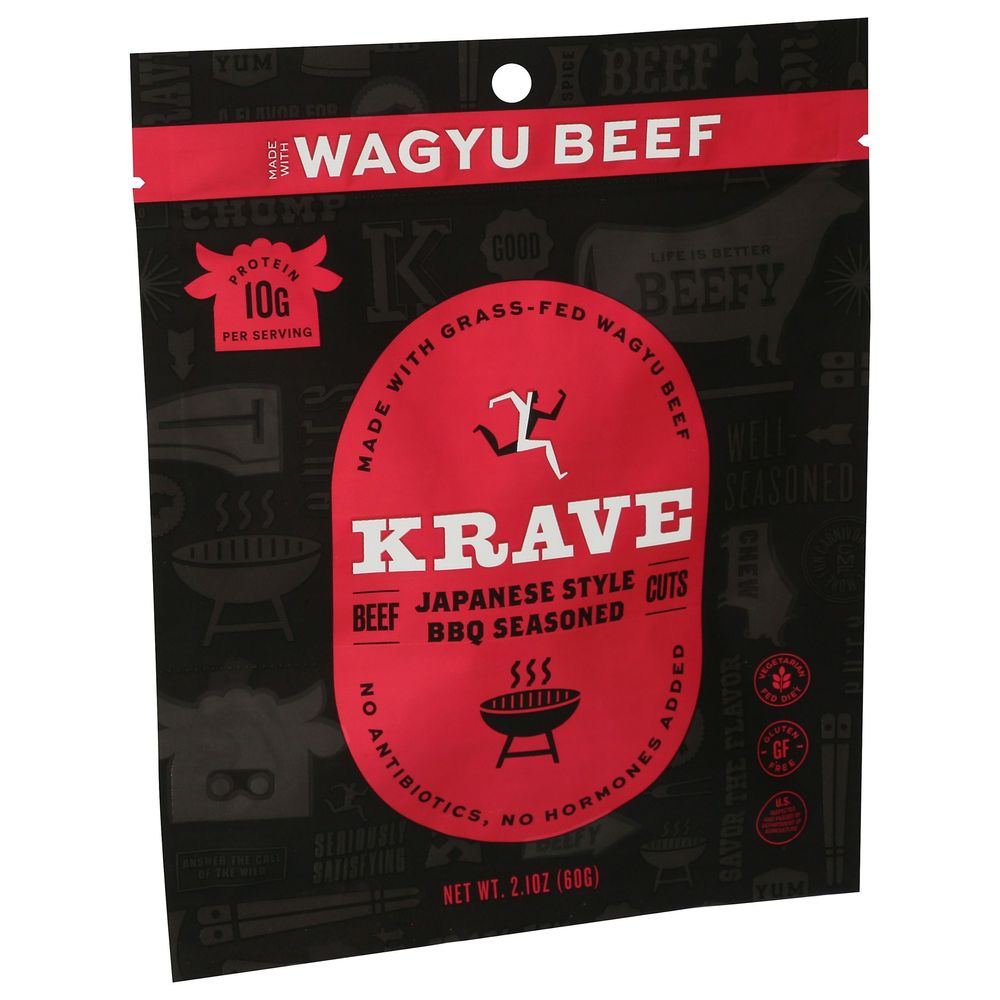 Krave Japanese Bbq Wagyu Beef Jerky, 2.1 Ounce -- 8 Per Case