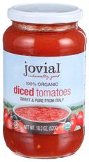 Jovial Organic Diced Tomatoes, 18.3 Ounce -- 6 per case.