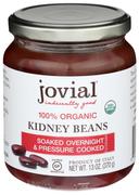 Jovial 100 Percent Organic Kidney Beans, 13 Ounce -- 6 per case