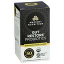 Ancient Nutrition Organic Gut Restore Probiotics Capsules, 60 count -- 3 per case