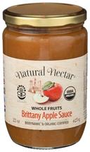Natural Nectar Biodynamic Organic Brittany Apple Sauce, 22 Ounce -- 6 per case