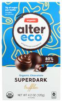 Alter Eco Organic Superdark Chocolate Truffle, 4.2 Ounce -- 8 per case