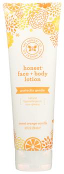 The Honest Company Orange Vanilla Face and Body Lotion, 8.5 Fluid Ounce.