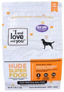 I and Love and You Super Food Poultry Palooza Nude Kibble Dry Dog Food, 5 Pound -- 3 per case
