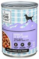 I and Love and You Gobble It Up Stew Turkey Recipe Canned Wet Dog Food, 13 Ounce -- 12 per case