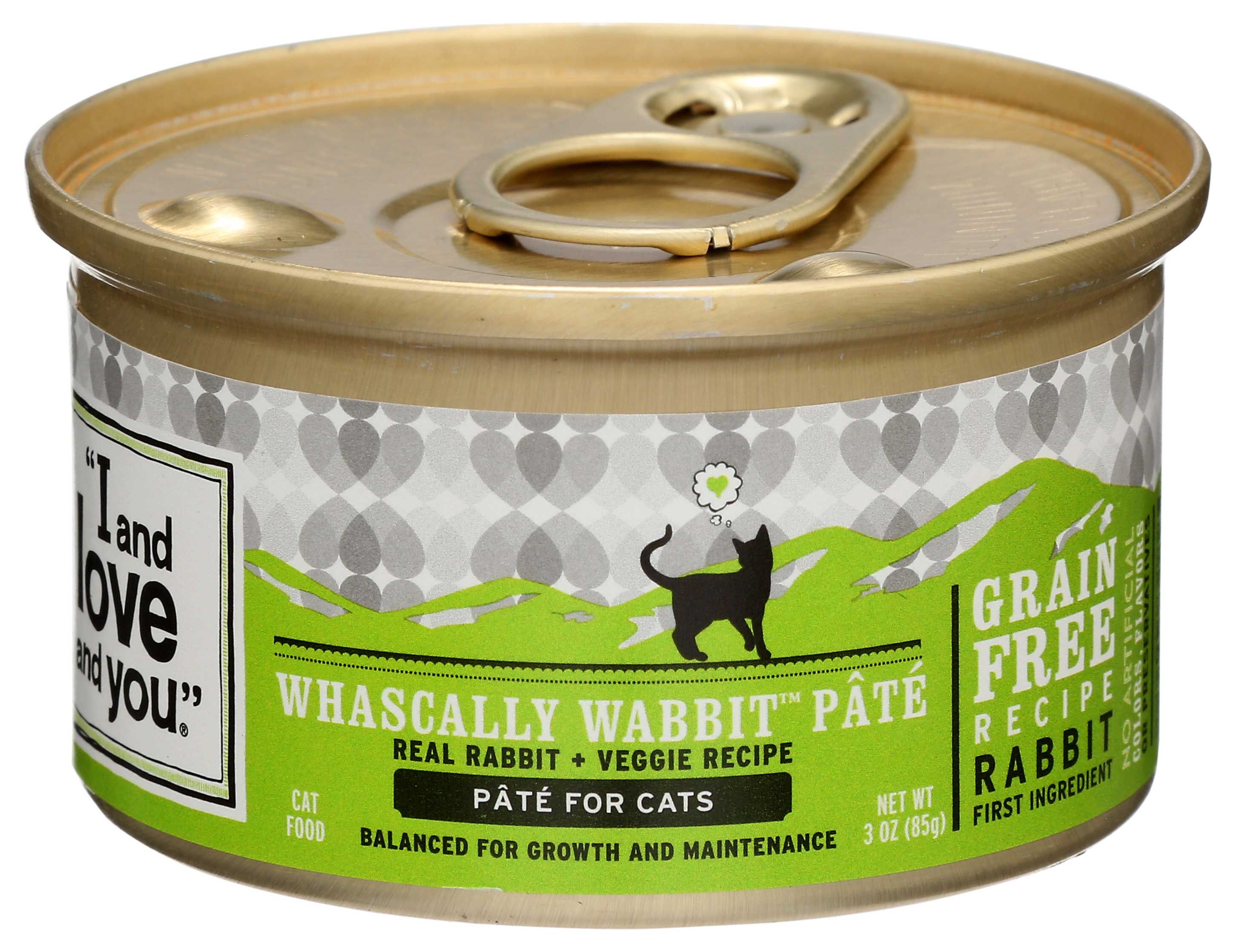 I And Love And You Whascally Wabbit Pate Cat Food, 3 Ounce -- 24 Per Case
