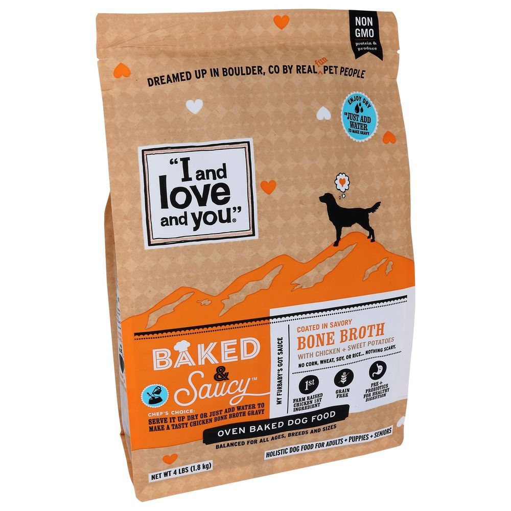 I And Love And You Baked And Saucy Chicken Sweet Potato Dog Food, 4 Pound -- 4 Per Case