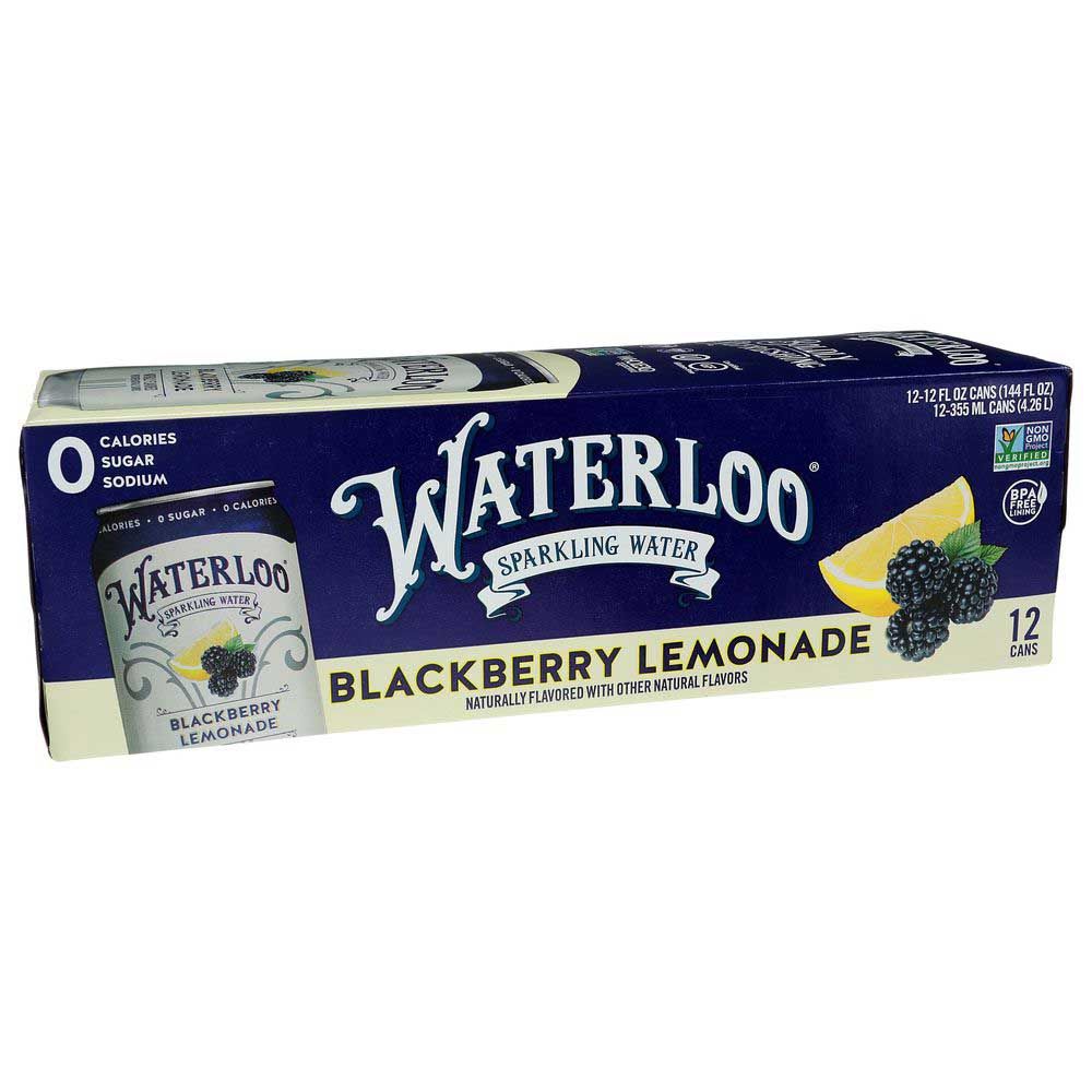 Waterloo Blackberry Lemonade Sparkling Water, 12 Fluid Ounce -- 24 Per Case