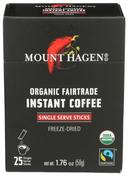 Mount Hagen Organic Regular Instant Coffee Sticks, 1.76 Ounce -- 8 per case